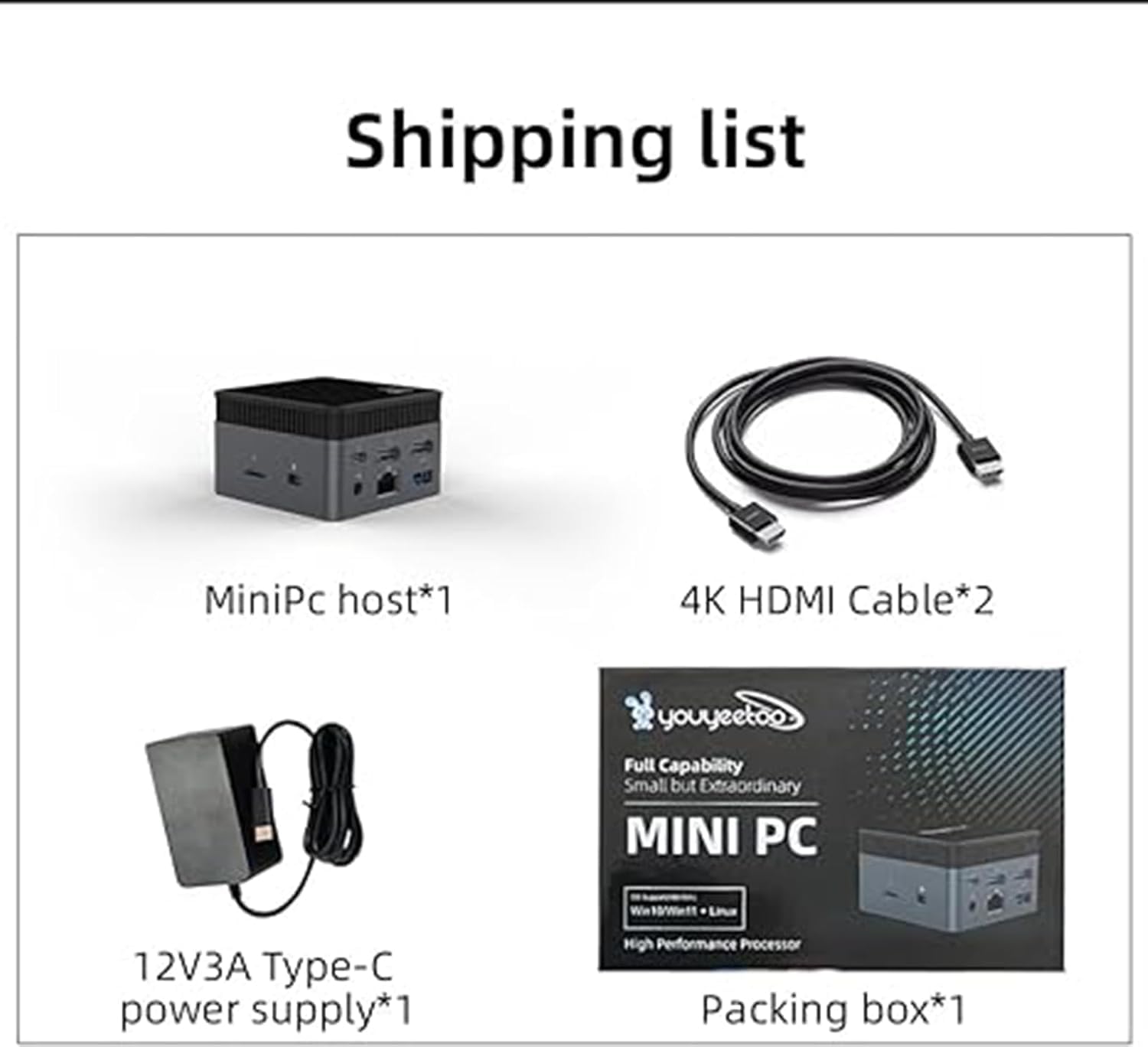 Amazon.co.jp: WayPonDEV Mini PC BY51 Alder Lake N100 Mini